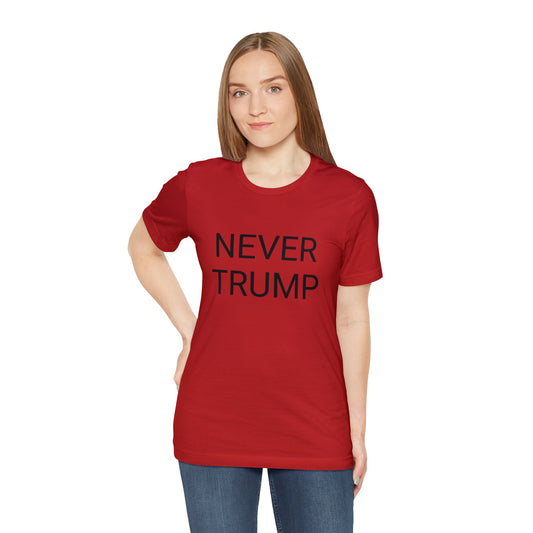 Never Trump Unisex Short Sleeve Tee RED