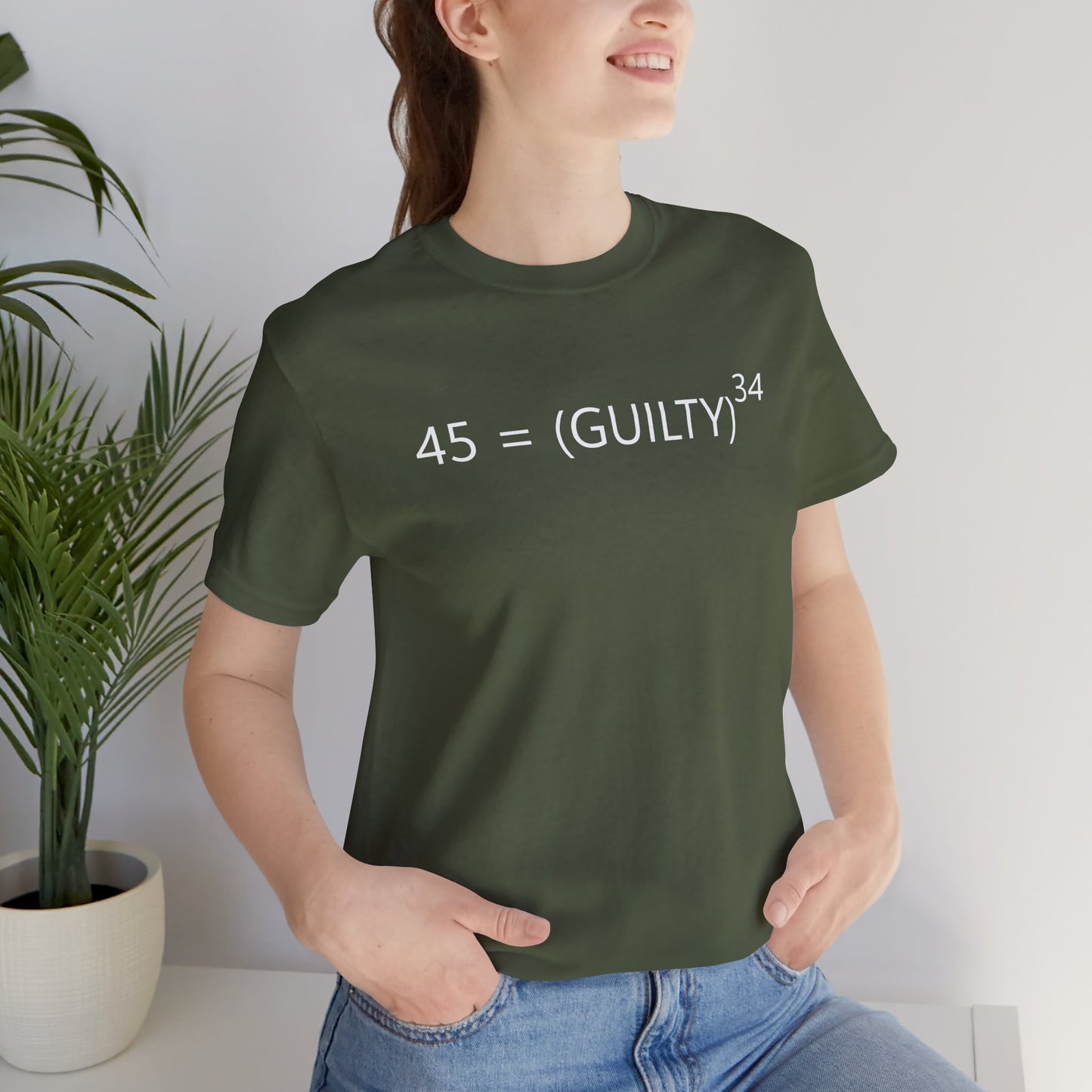 45 = Guilt^34 Short Sleeve Tee w/ Logo