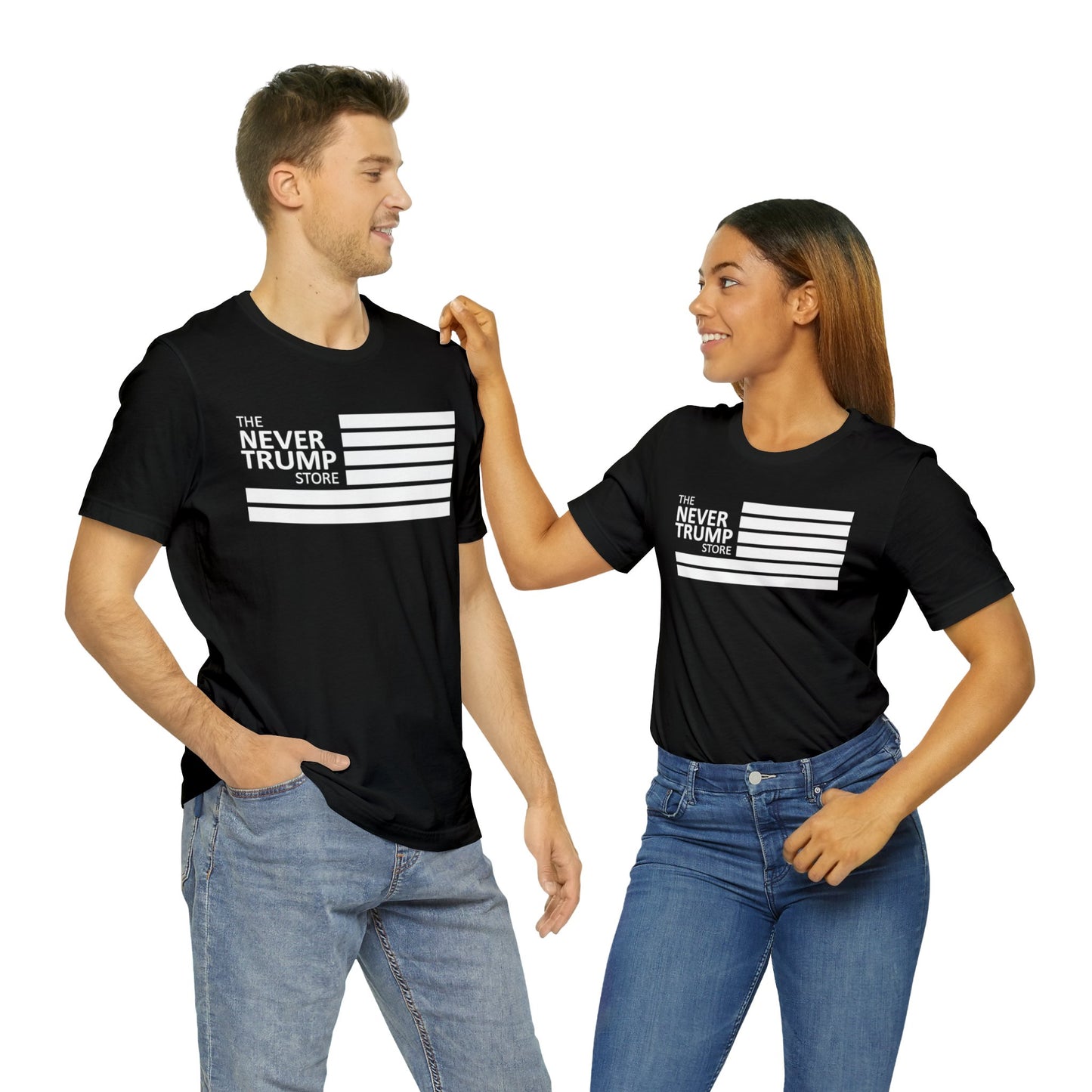 Never Trump Trump Store Short Sleeve Tee w/ Logo