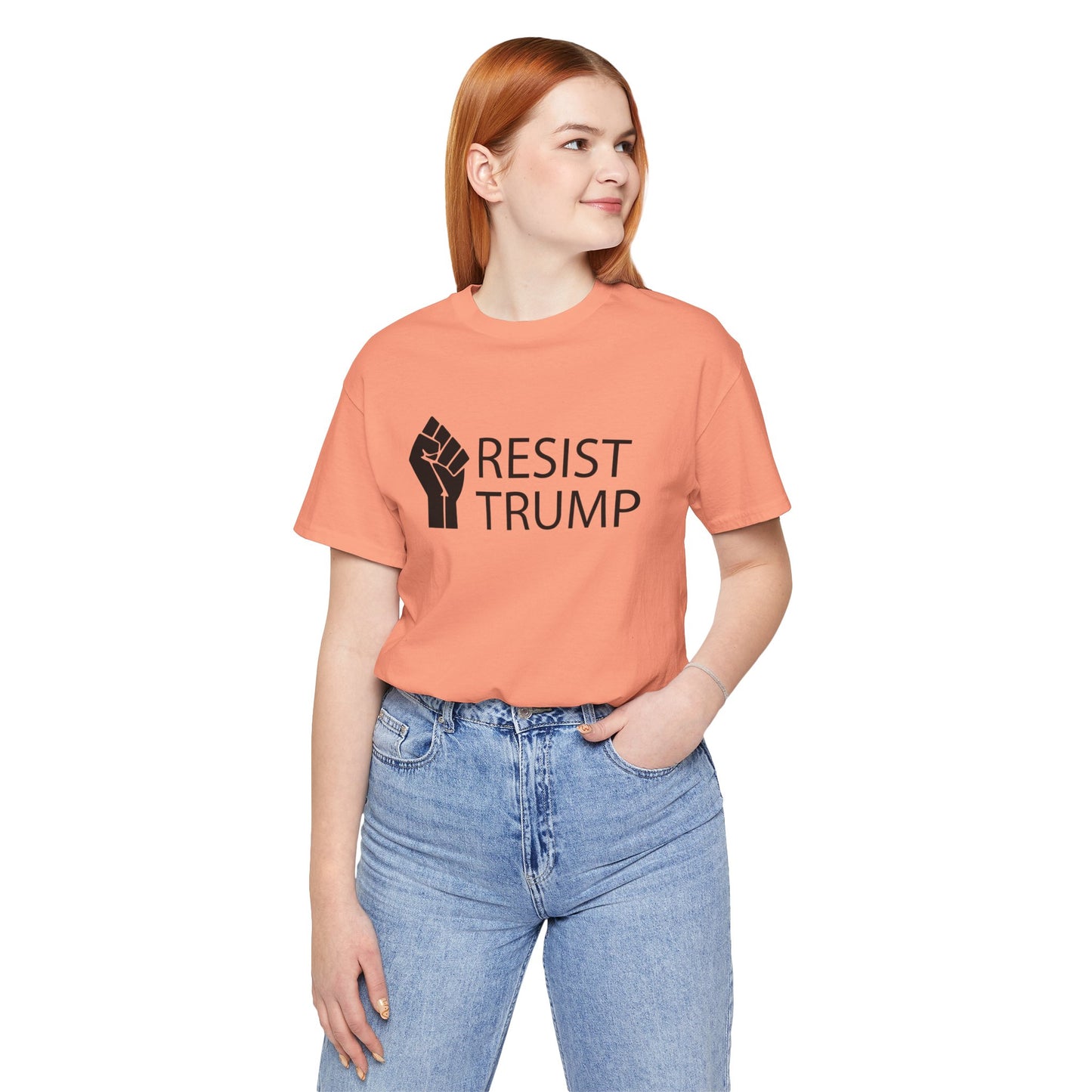Resist Trump Short Sleeve Tee w/ Logo