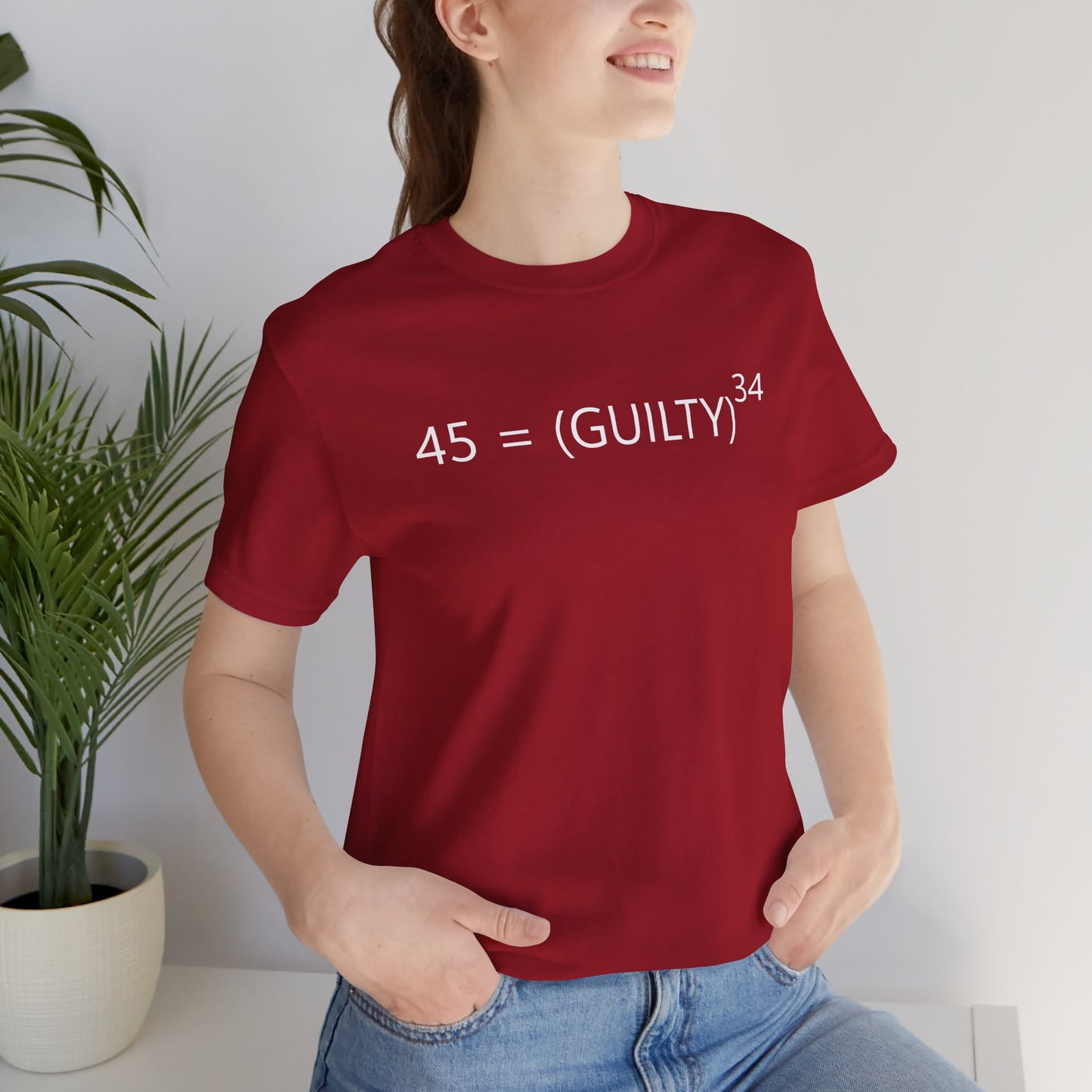 45 = Guilt^34 Short Sleeve Tee w/ Logo