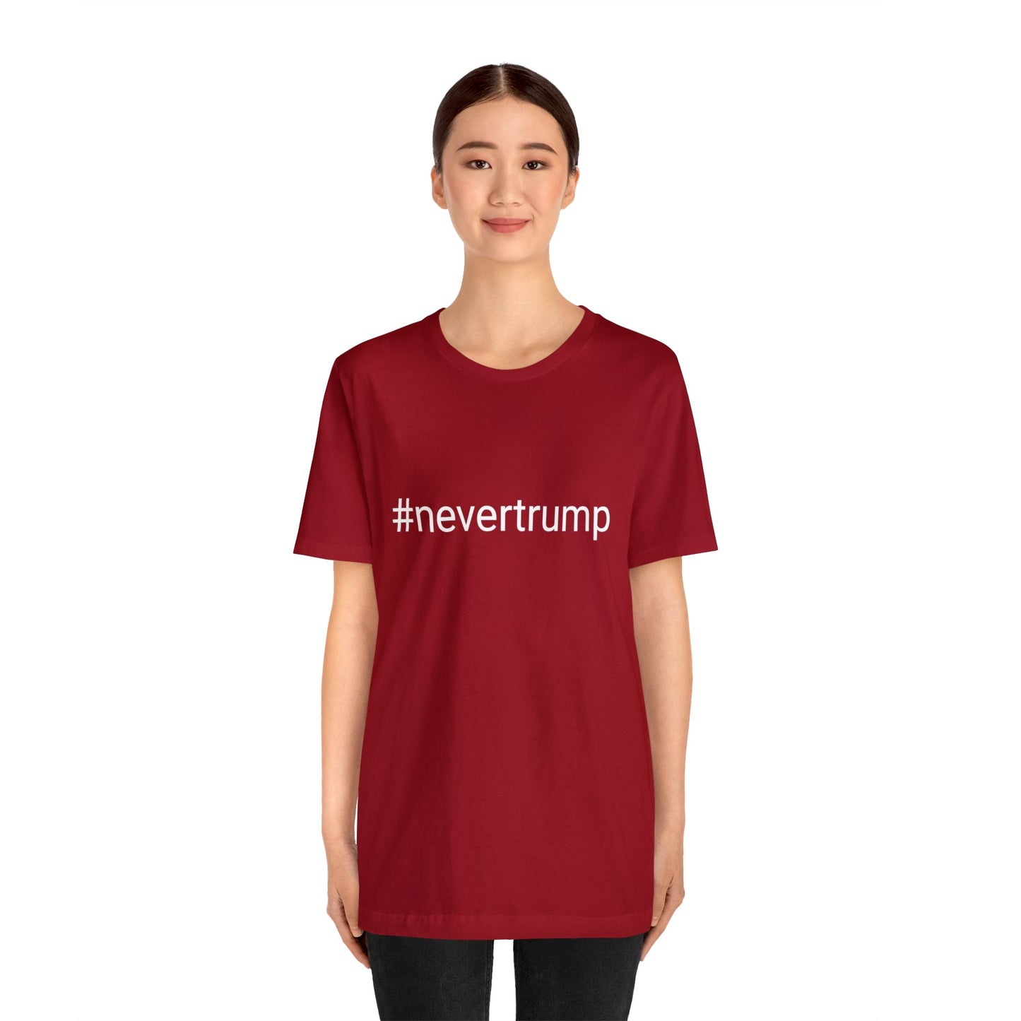 #nevertrump Jersey Short Sleeve Tee w/ Logo