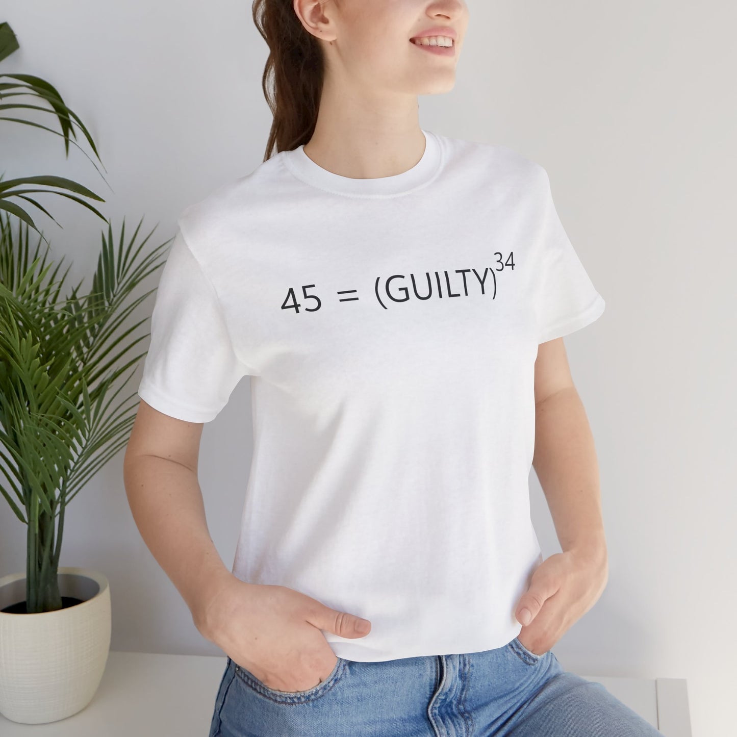 45 = Guilt^34 Short Sleeve Tee w/ Logo