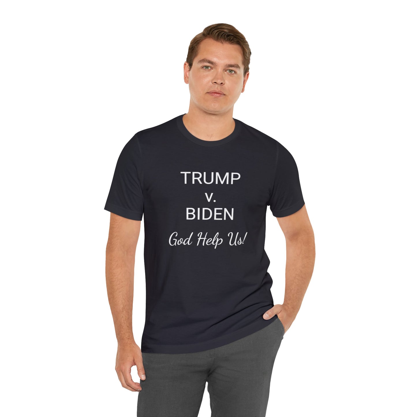Trump v. Biden Short Sleeve Tee w/ Logo