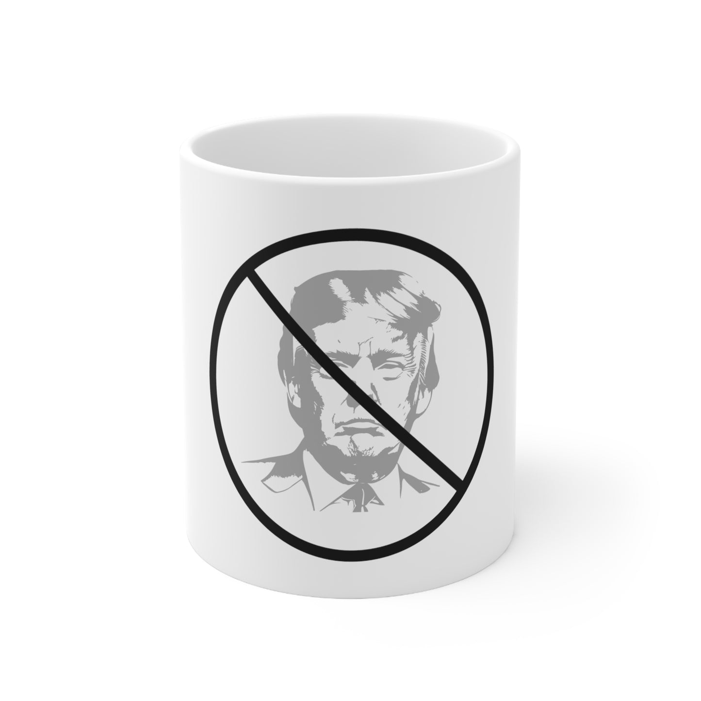 No Trump Sign Logo Mug