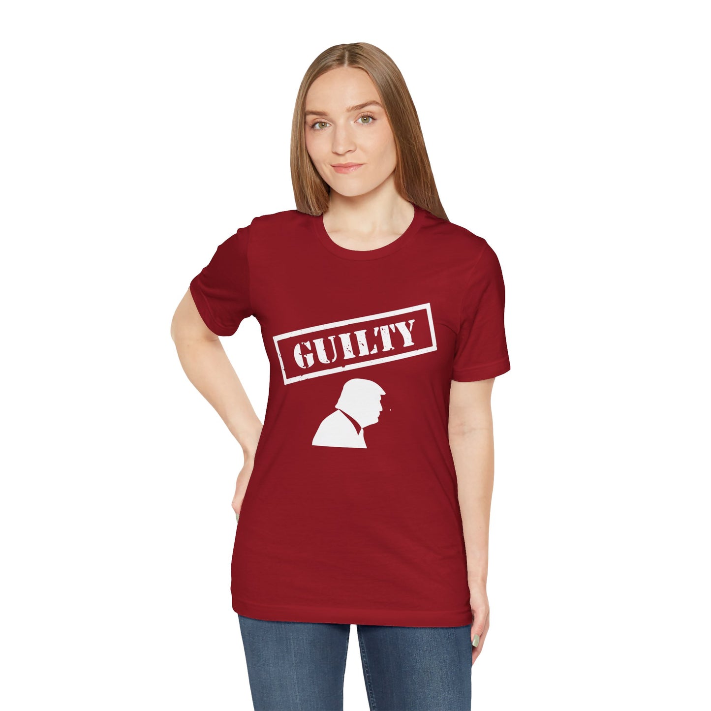 GUILTY Trump Silhouette Short Sleeve Tee w/ Logo