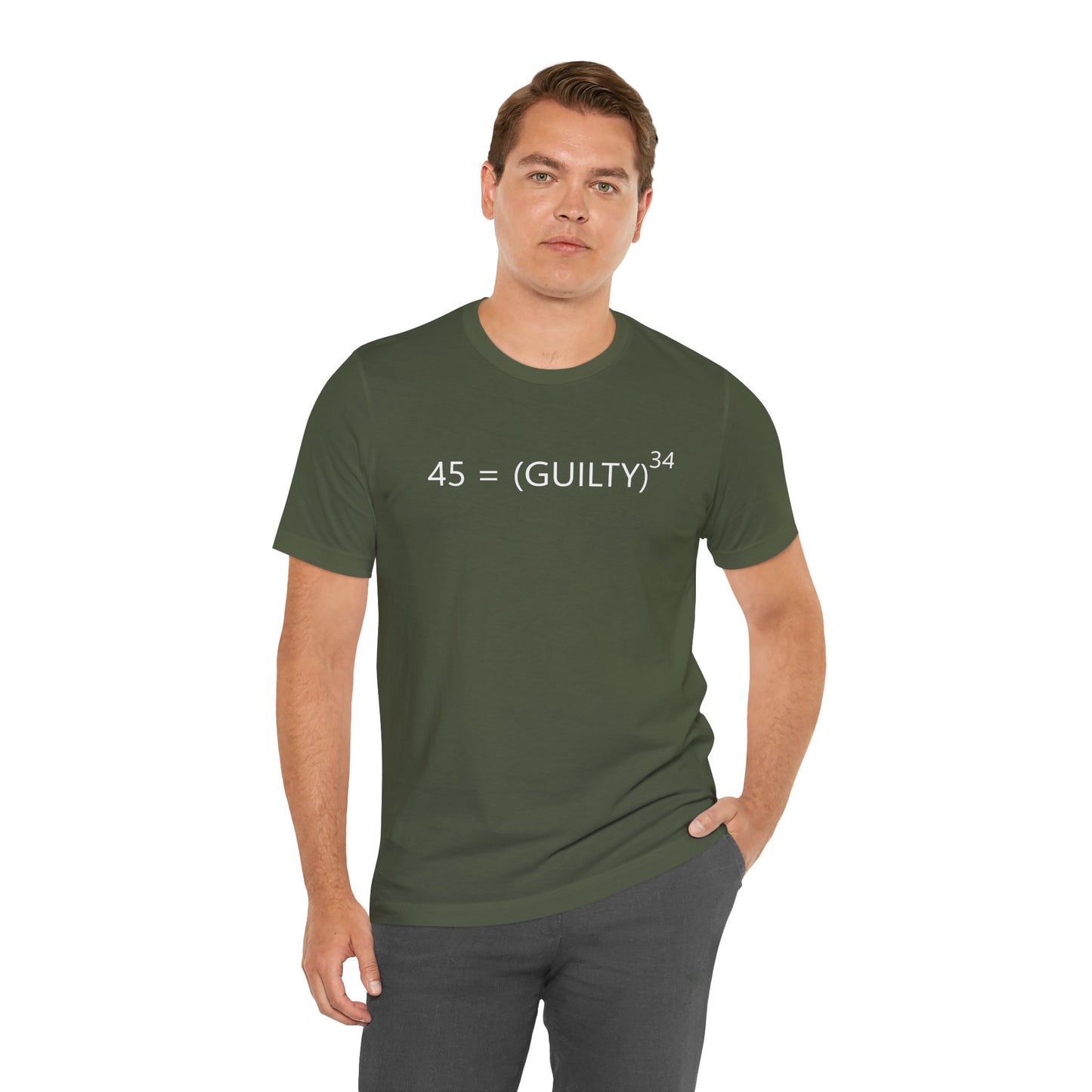 45 = Guilt^34 Short Sleeve Tee w/ Logo
