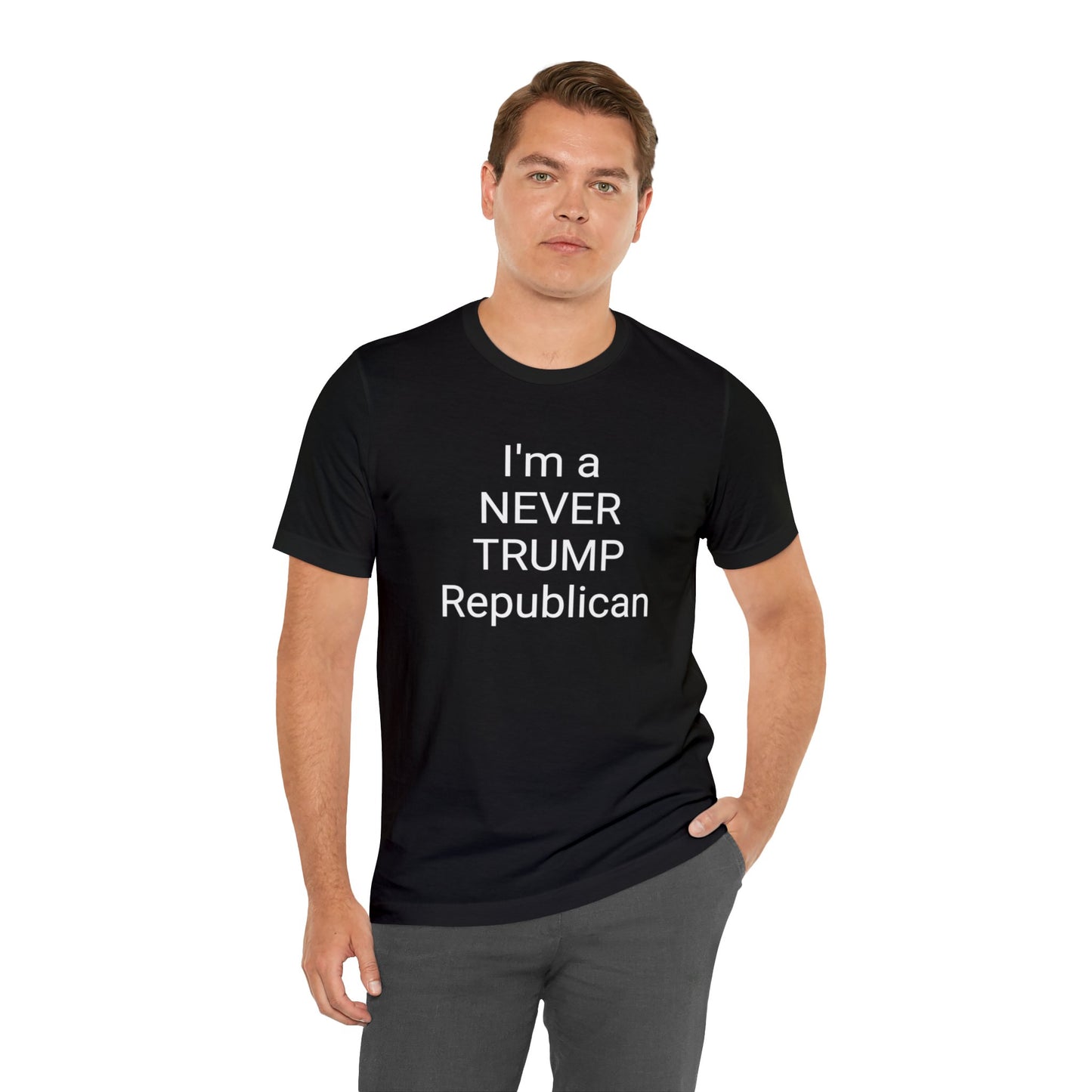 Never Trump Republican Short Sleeve Tee w/ Logo