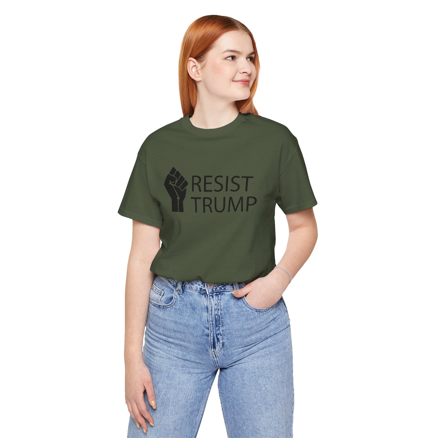 Resist Trump Short Sleeve Tee w/ Logo