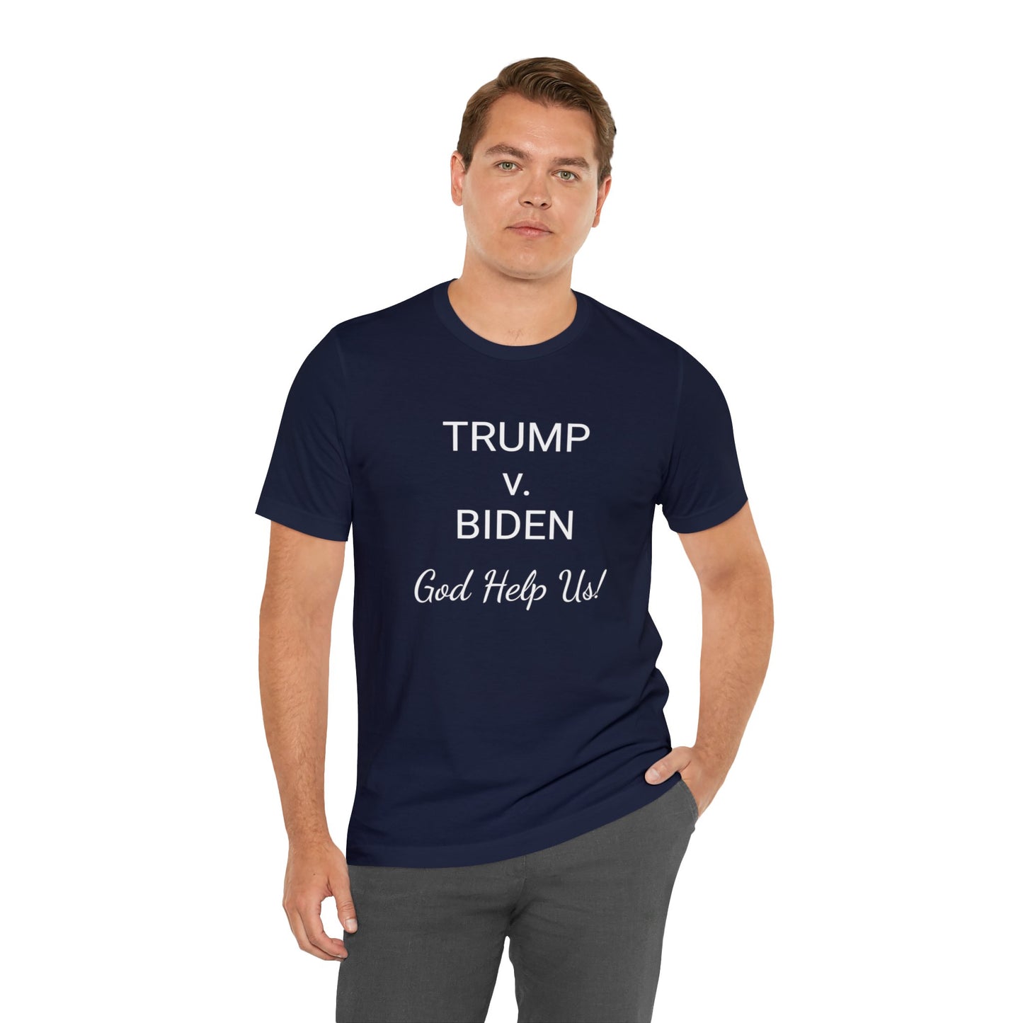 Trump v. Biden Short Sleeve Tee w/ Logo