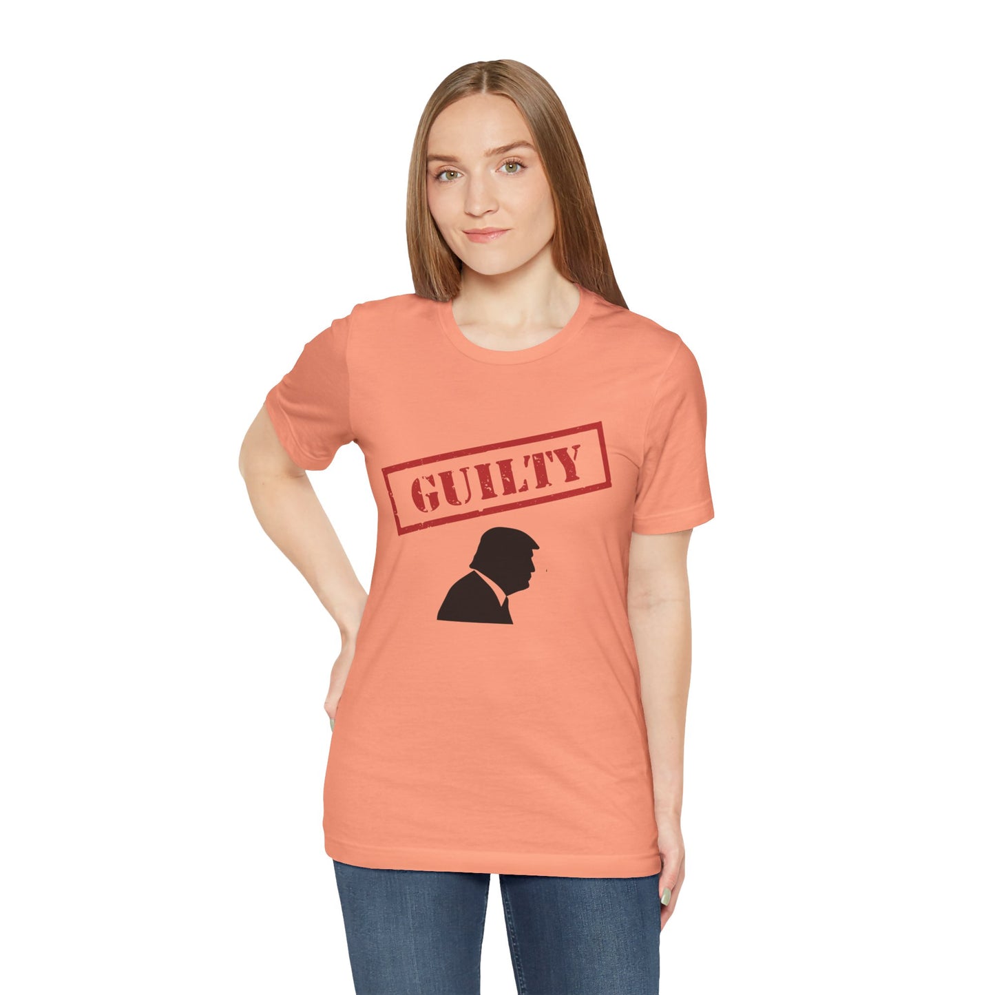 GUILTY Trump Silhouette Short Sleeve Tee w/ Logo