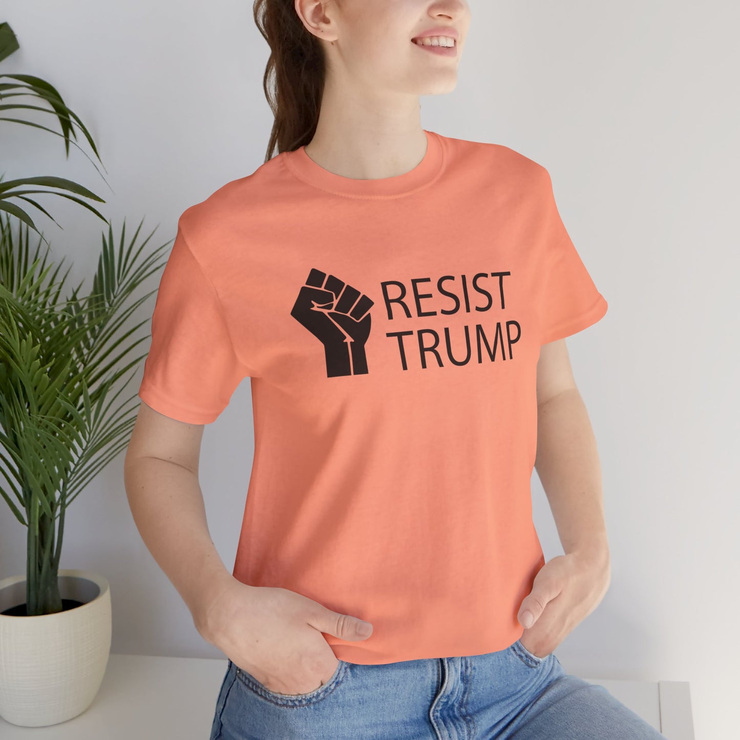Resist Trump Short Sleeve Tee w/ Logo