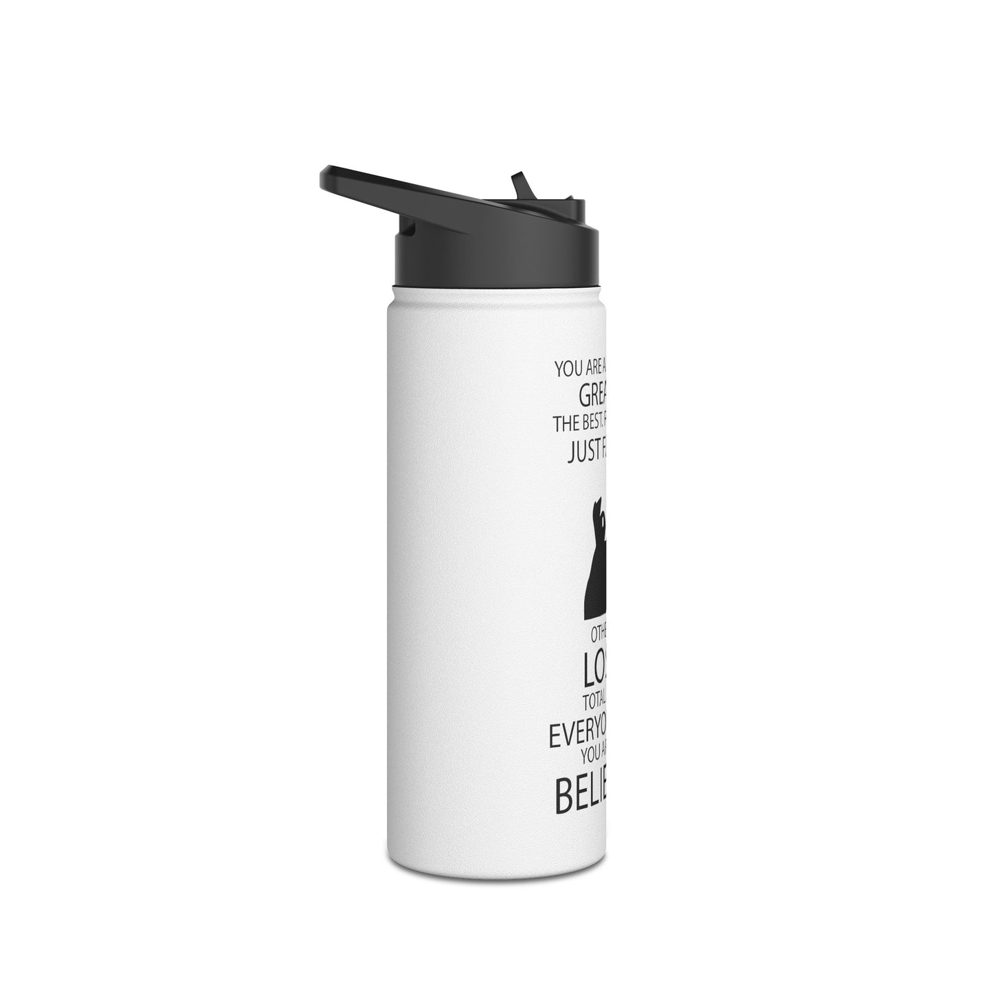 Great Mom Stainless Steel Water Bottle, Standard Lid