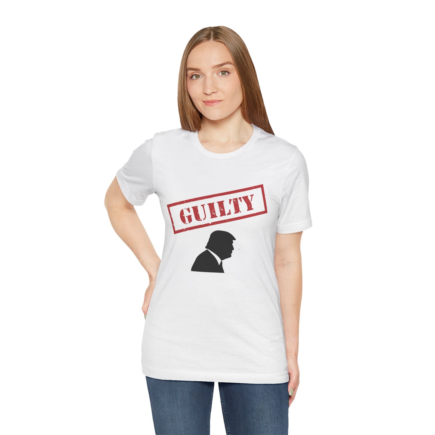 GUILTY Trump Silhouette Short Sleeve Tee w/ Logo