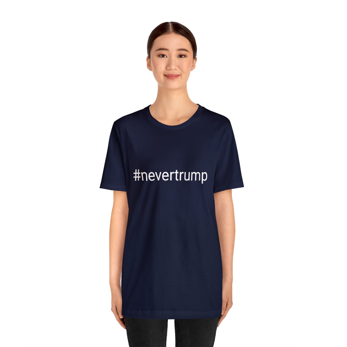 #nevertrump Jersey Short Sleeve Tee w/ Logo