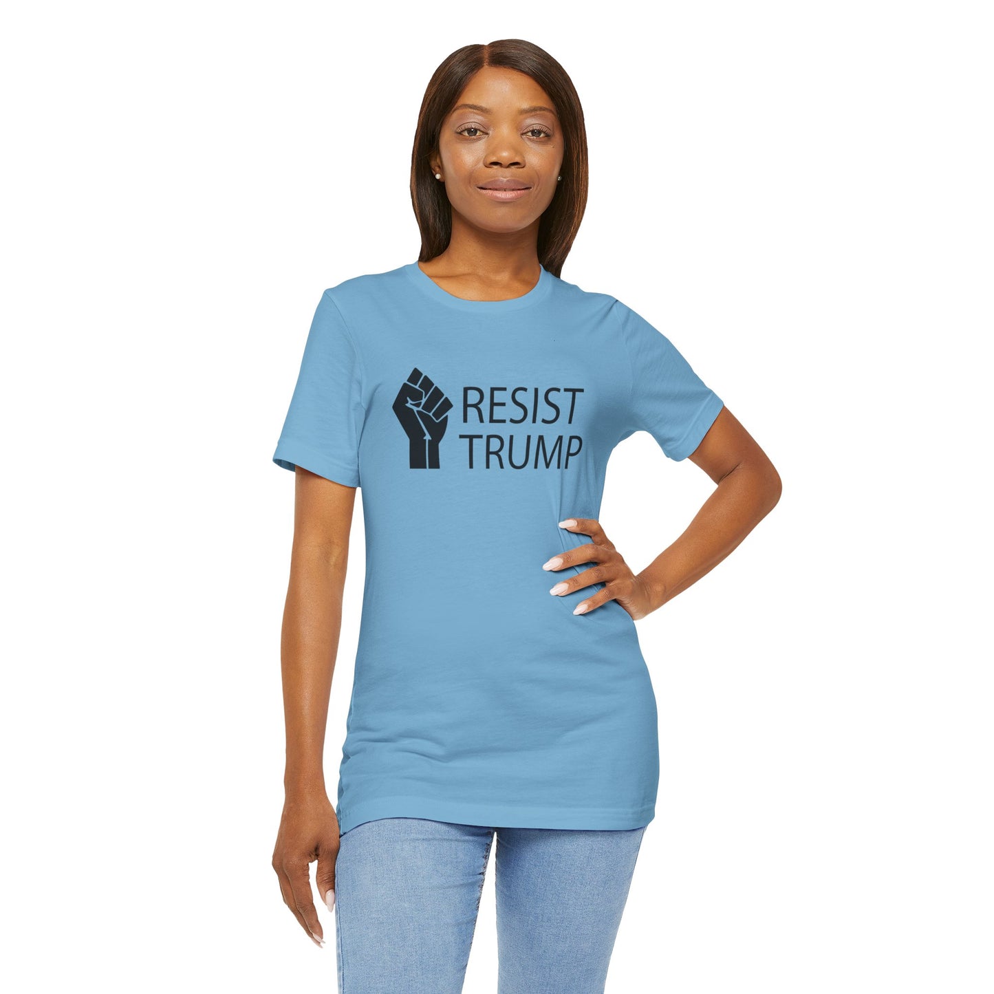 Resist Trump Short Sleeve Tee w/ Logo
