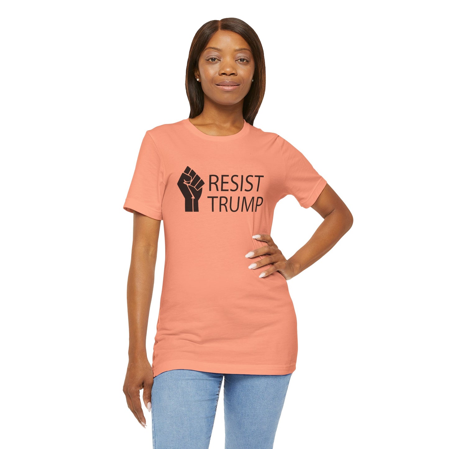 Resist Trump Short Sleeve Tee w/ Logo