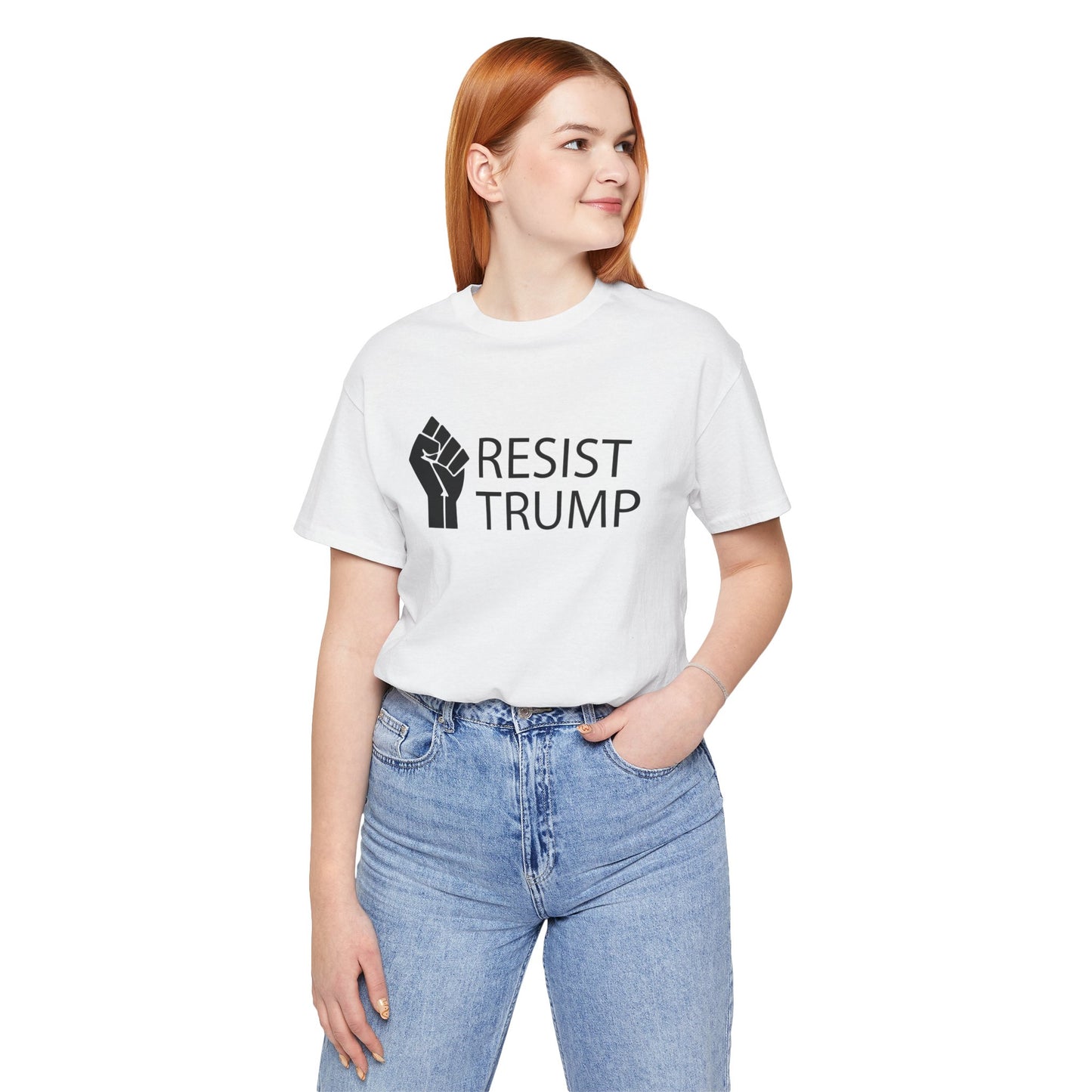Resist Trump Short Sleeve Tee w/ Logo