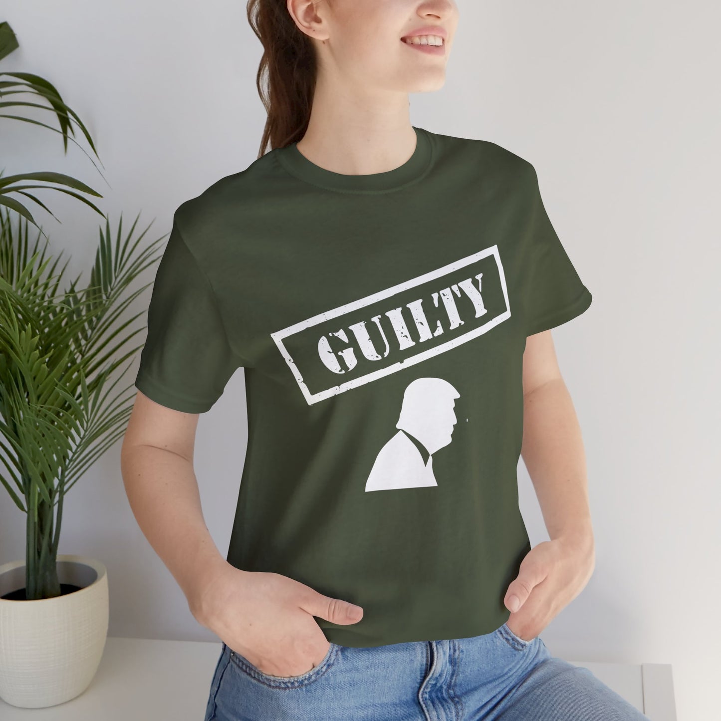 GUILTY Trump Silhouette Short Sleeve Tee w/ Logo