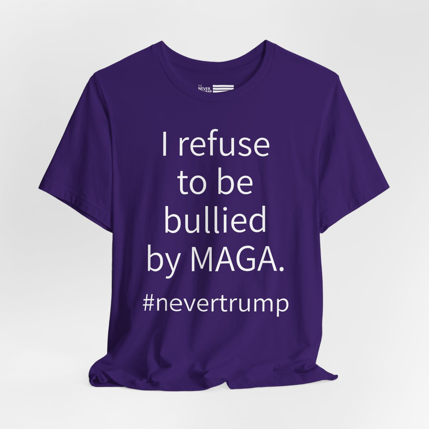 I Refuse to be Bullied by MAGA Sleeve Tee w/ Logo