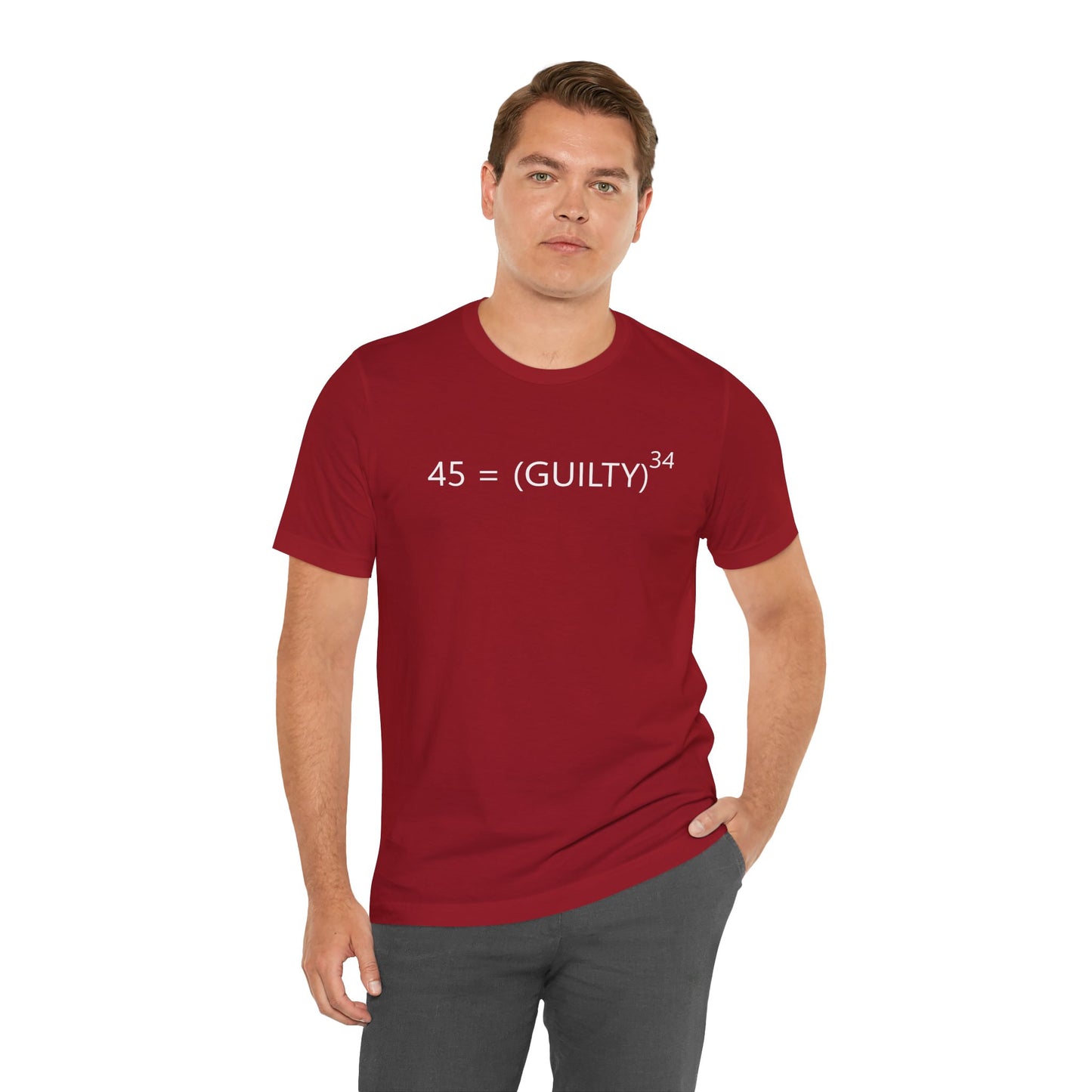 45 = Guilt^34 Short Sleeve Tee w/ Logo