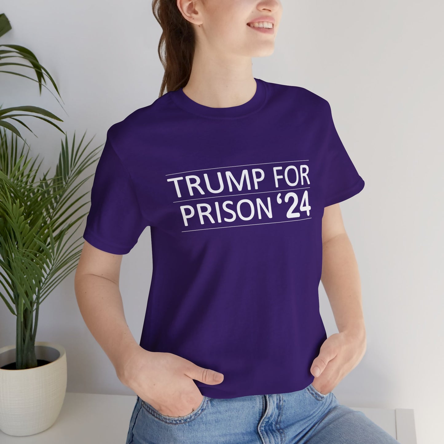 Trump for Prison 24 Short Sleeve Tee w/ Logo