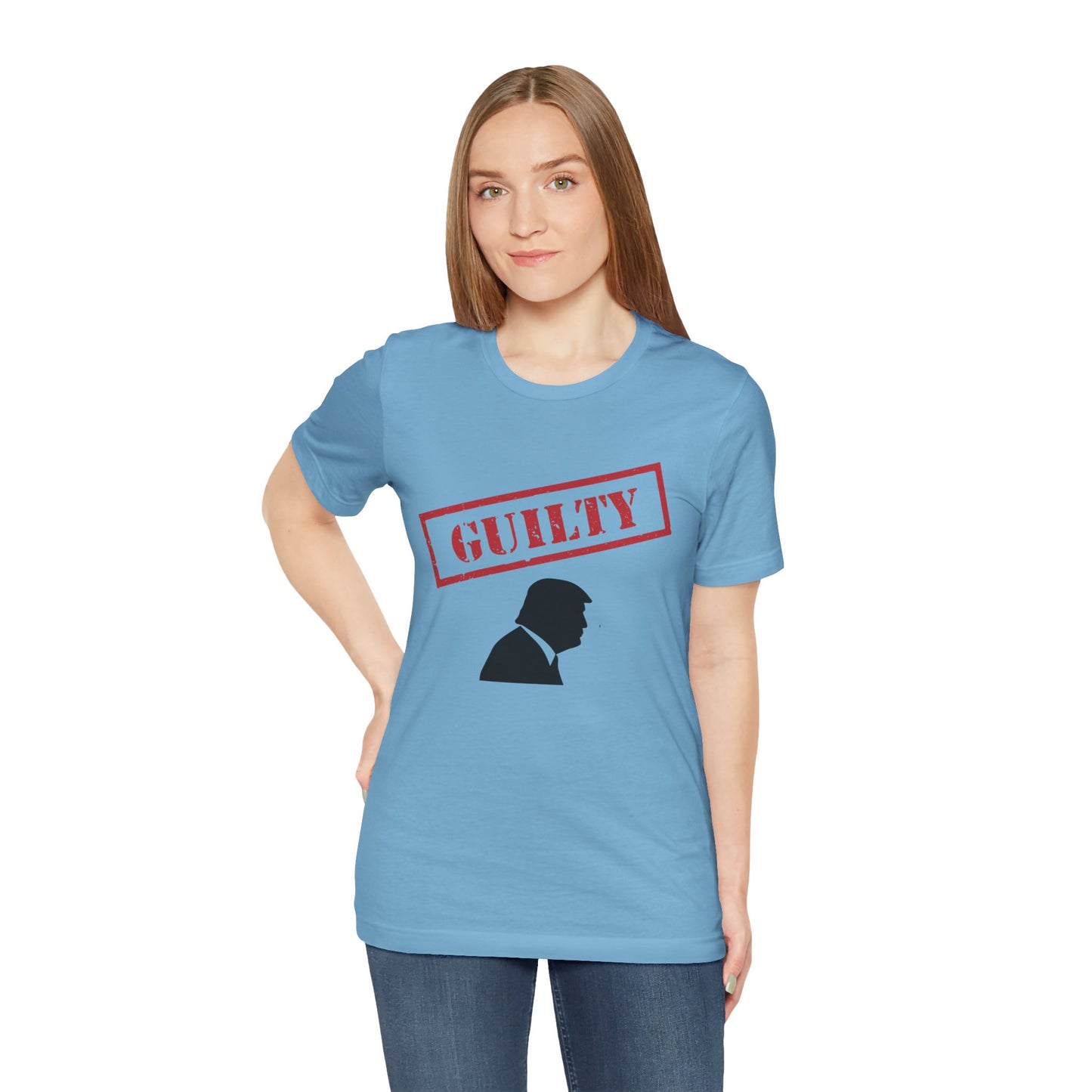 GUILTY Trump Silhouette Short Sleeve Tee w/ Logo