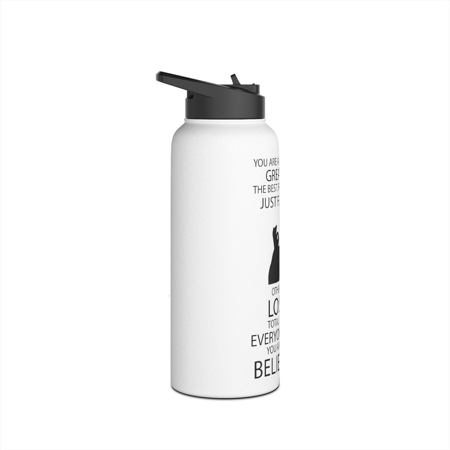 Great Mom Stainless Steel Water Bottle, Standard Lid