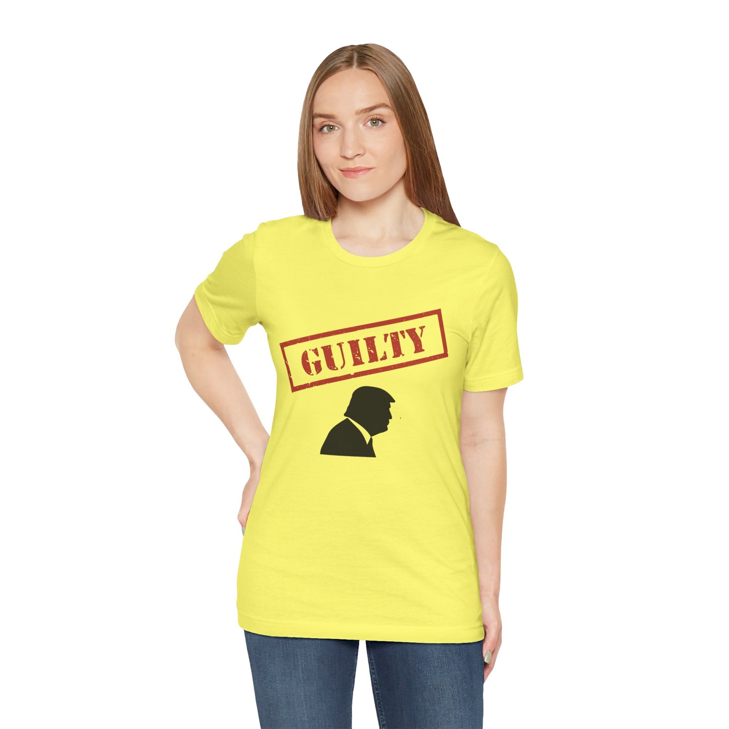GUILTY Trump Silhouette Short Sleeve Tee w/ Logo