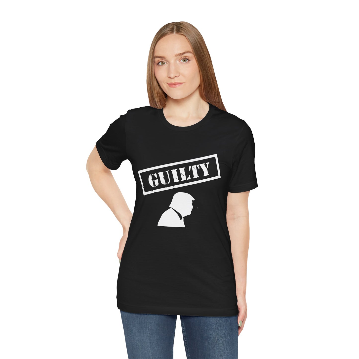 GUILTY Trump Silhouette Short Sleeve Tee w/ Logo