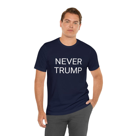 Never Trump Unisex Short Sleeve Tee NAVY