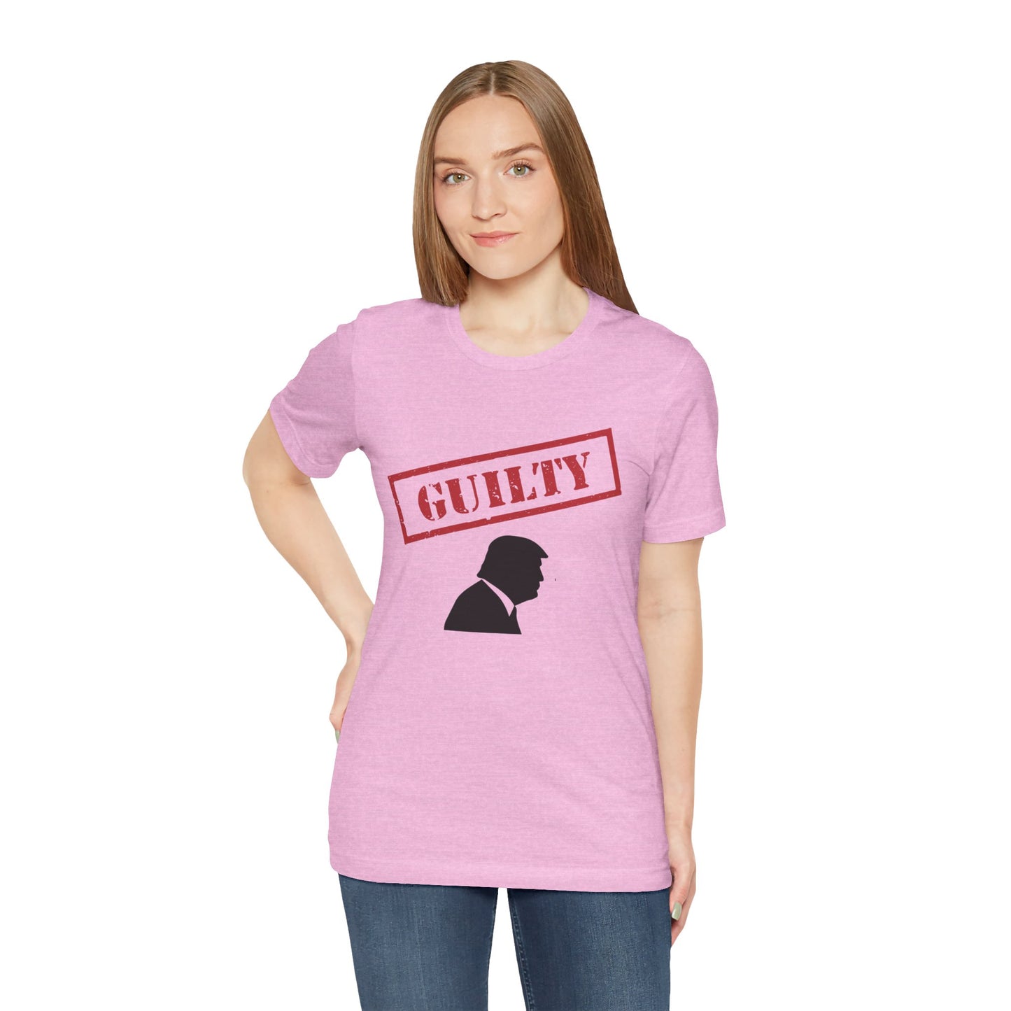 GUILTY Trump Silhouette Short Sleeve Tee w/ Logo