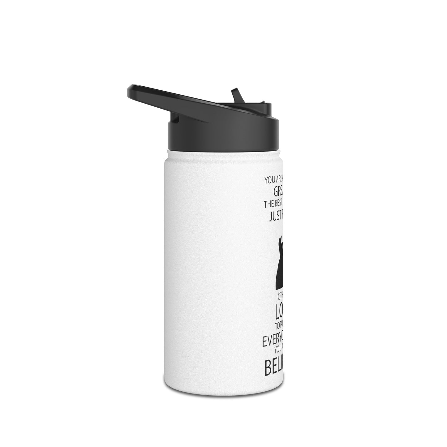 Great Mom Stainless Steel Water Bottle, Standard Lid