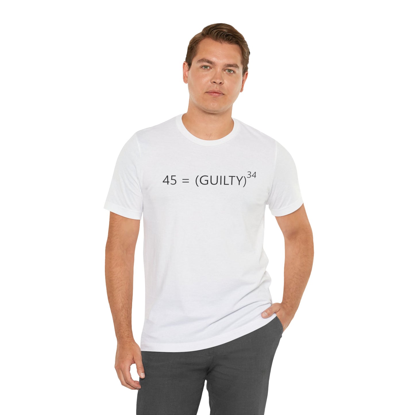 45 = Guilt^34 Short Sleeve Tee w/ Logo