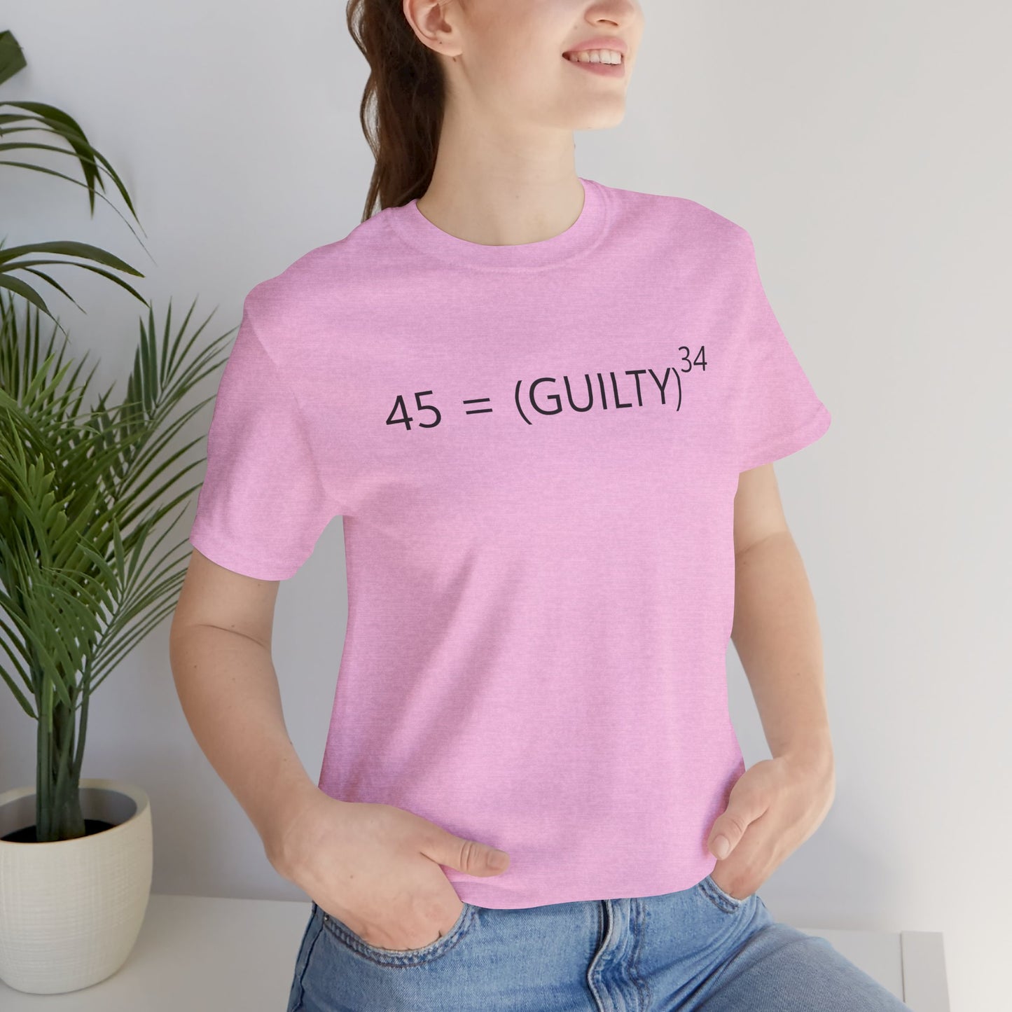 45 = Guilt^34 Short Sleeve Tee w/ Logo