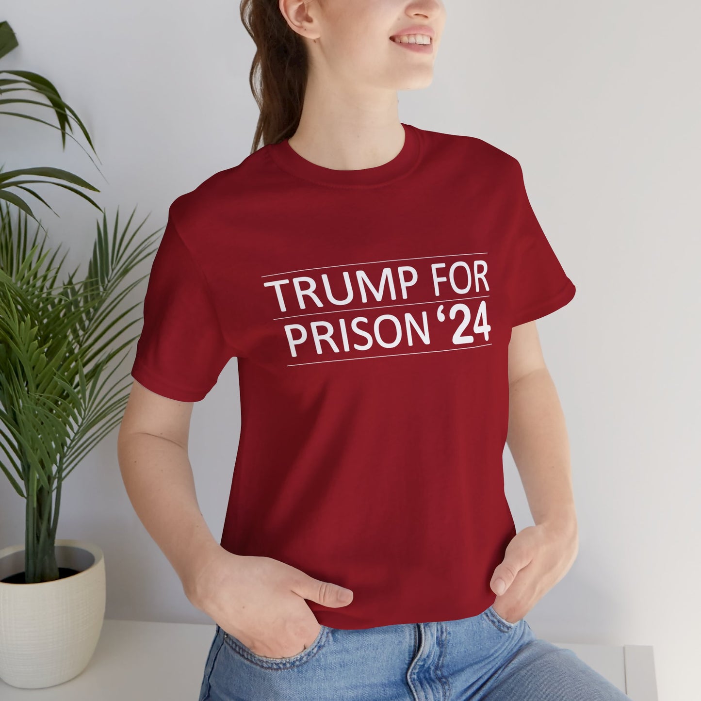 Trump for Prison 24 Short Sleeve Tee w/ Logo