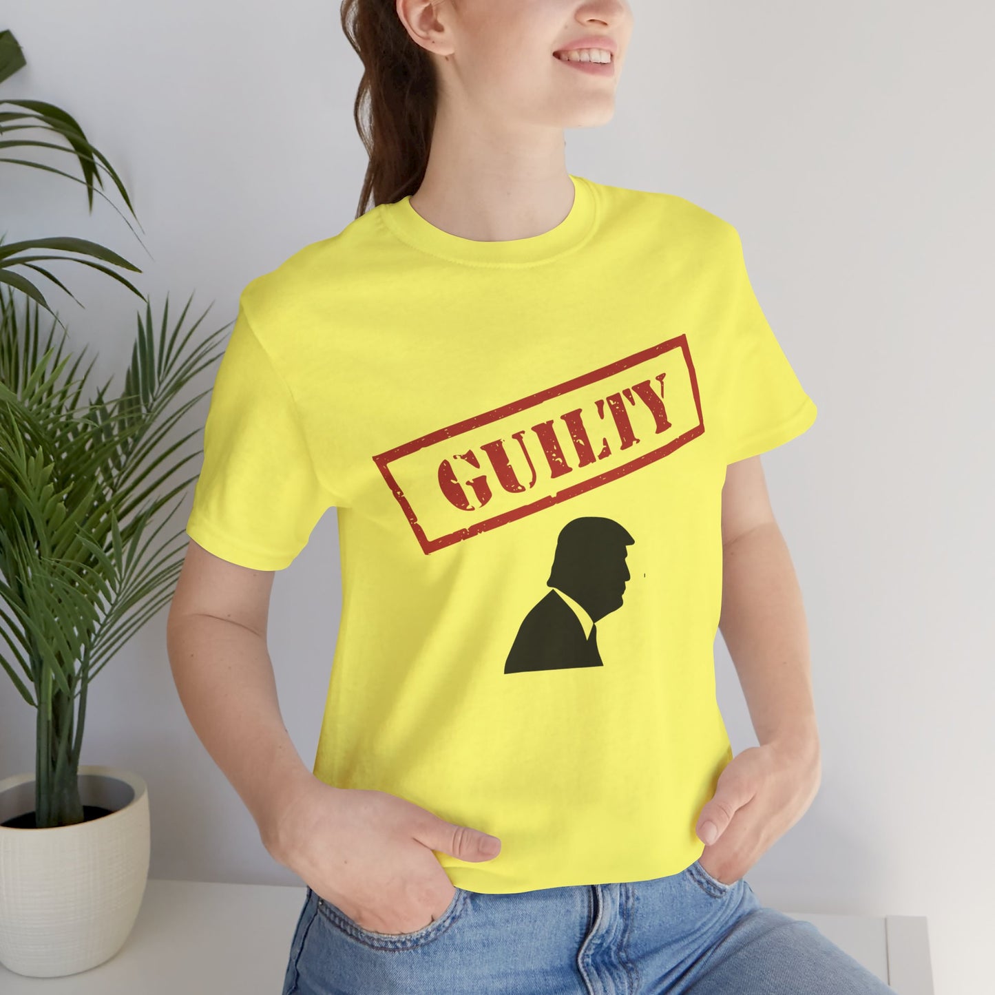 GUILTY Trump Silhouette Short Sleeve Tee w/ Logo