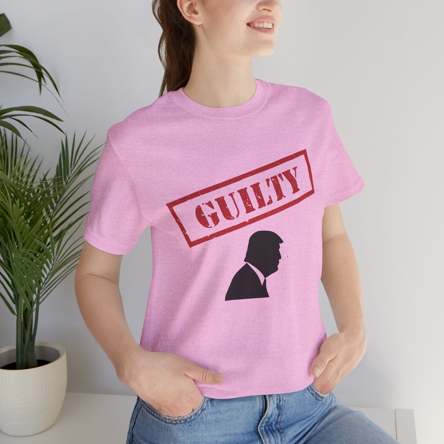 GUILTY Trump Silhouette Short Sleeve Tee w/ Logo