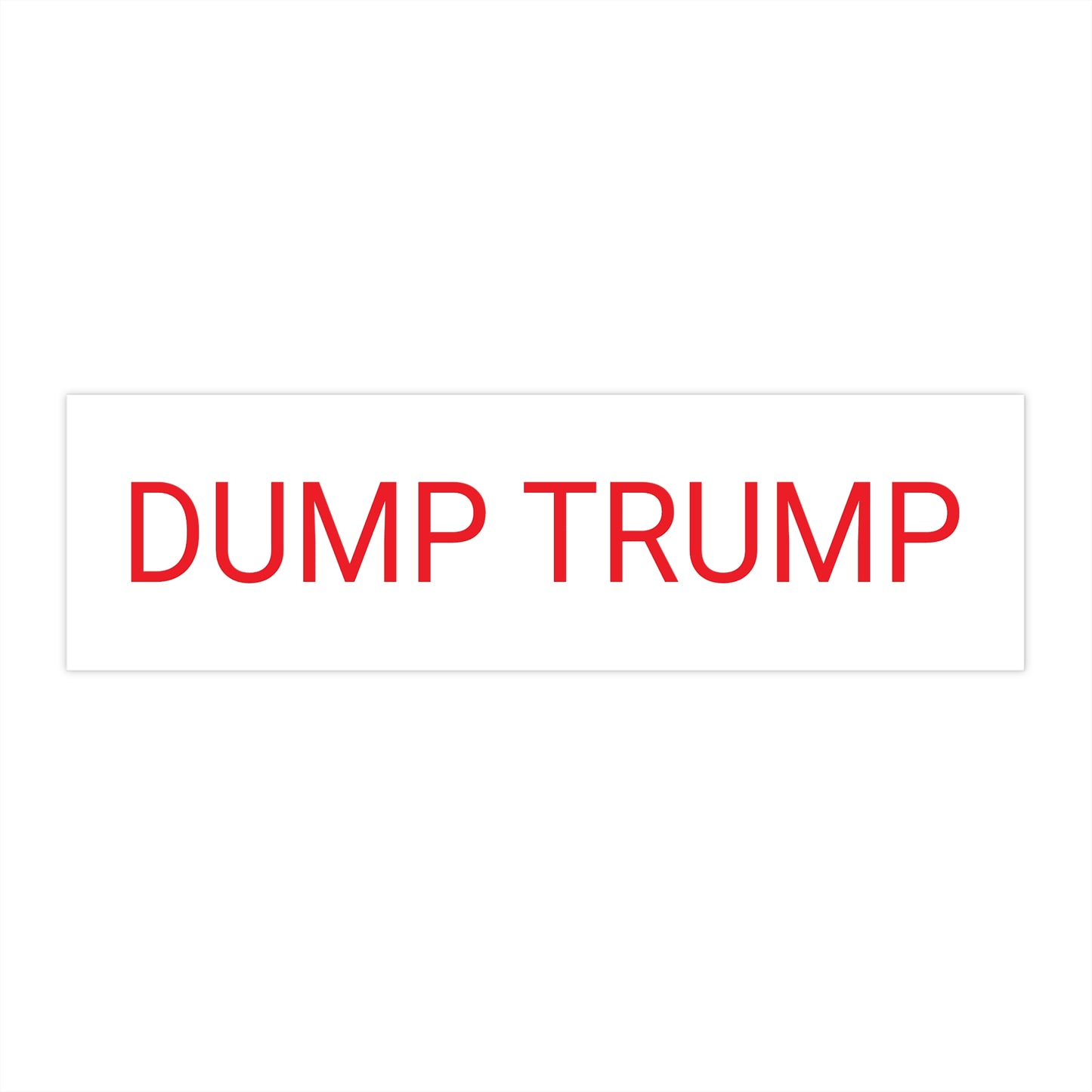 Dump Trump Bumper Sticker