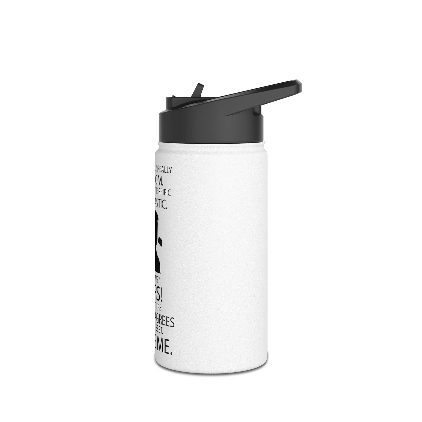 Great Mom Stainless Steel Water Bottle, Standard Lid