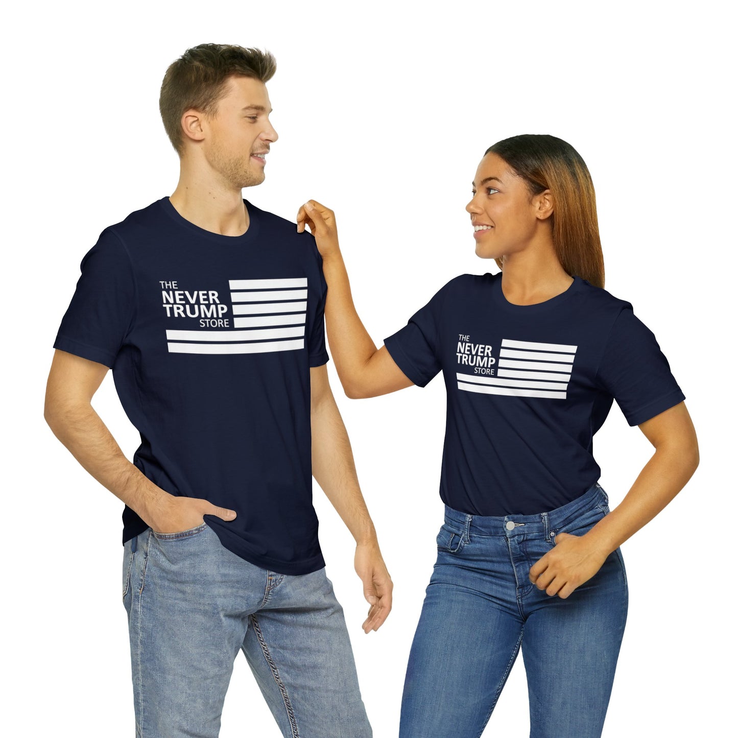 Never Trump Trump Store Short Sleeve Tee w/ Logo