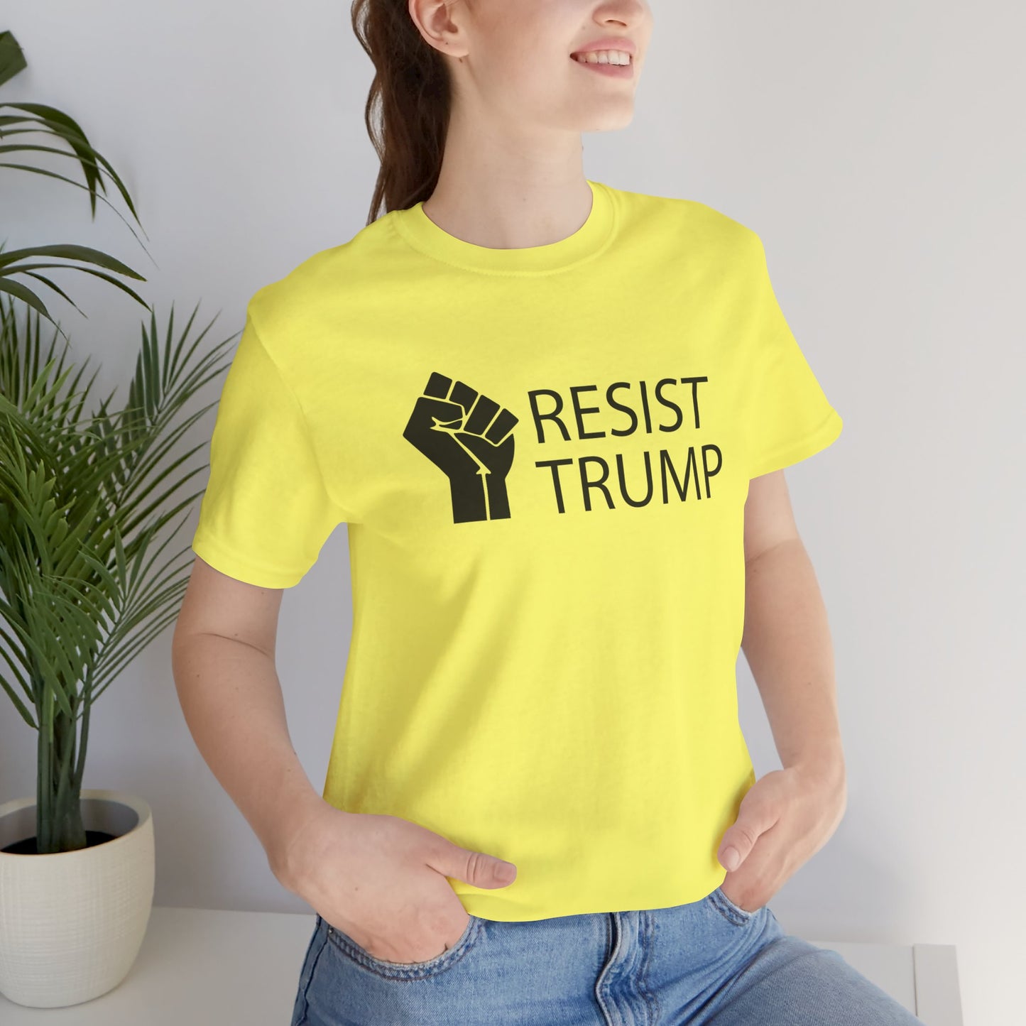 Resist Trump Short Sleeve Tee w/ Logo