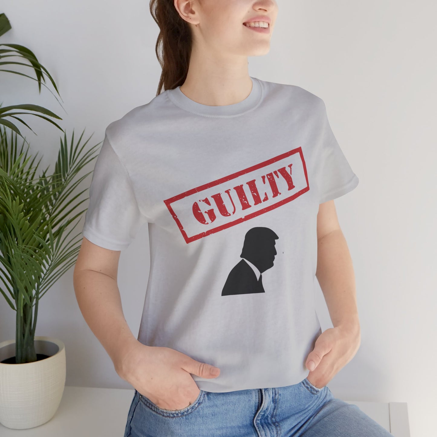 GUILTY Trump Silhouette Short Sleeve Tee w/ Logo