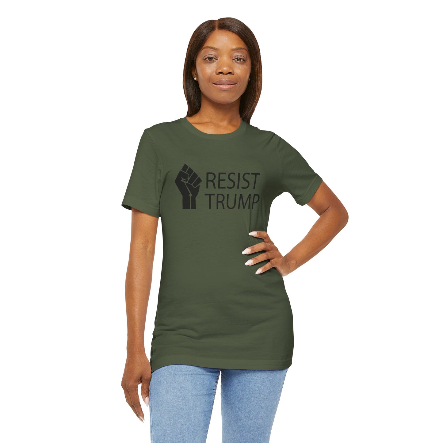 Resist Trump Short Sleeve Tee w/ Logo