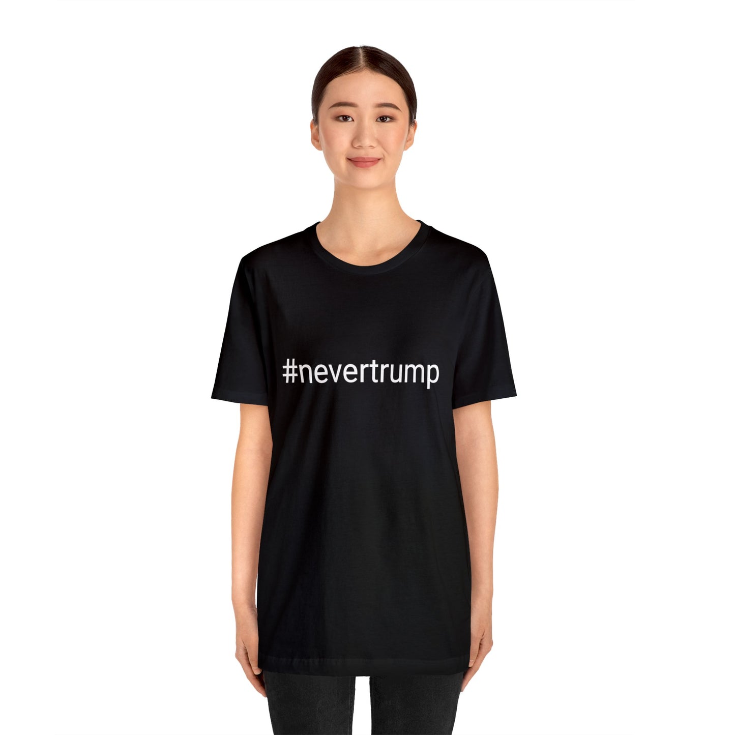 #nevertrump Jersey Short Sleeve Tee w/ Logo