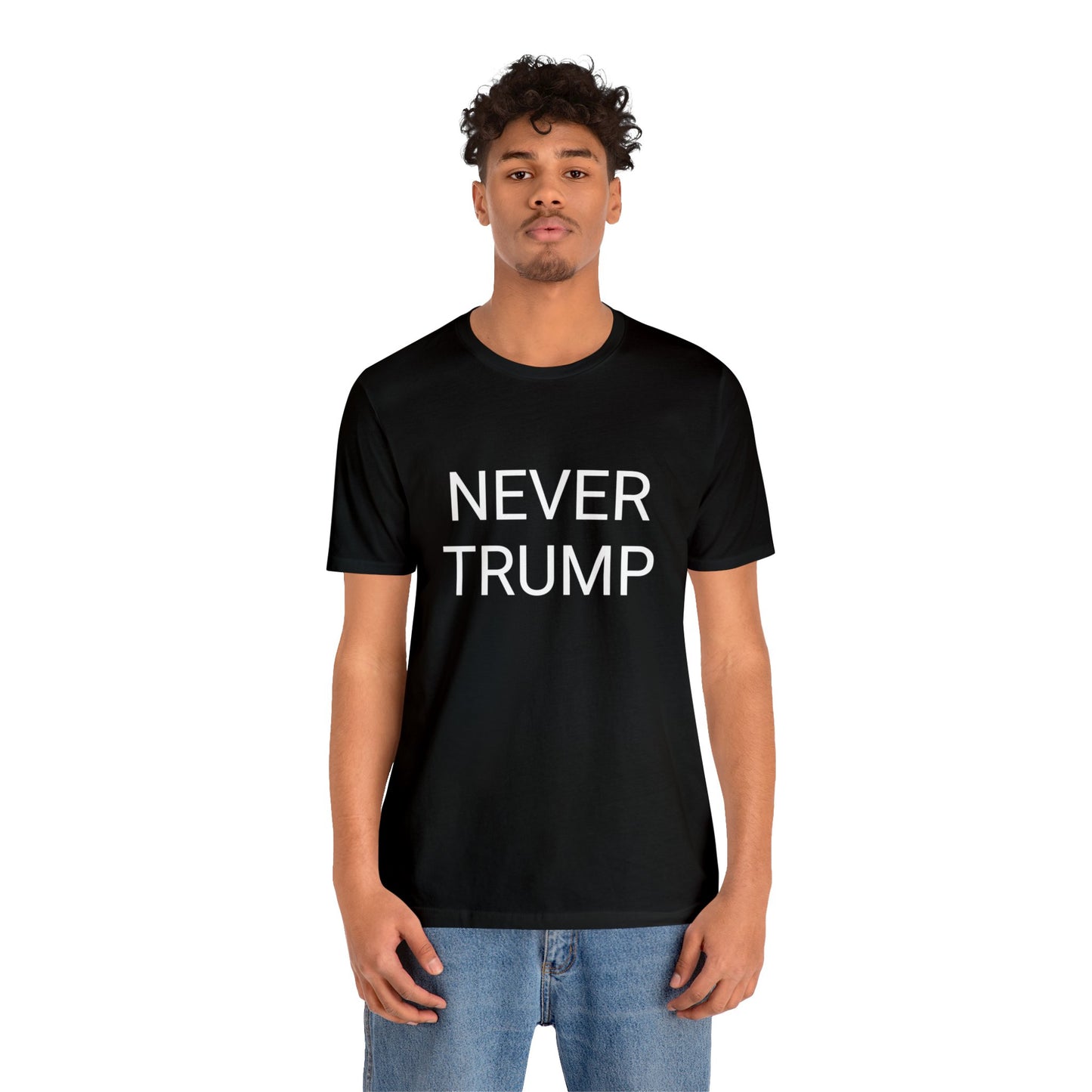 Never Trump Unisex Short Sleeve Tee BLACK