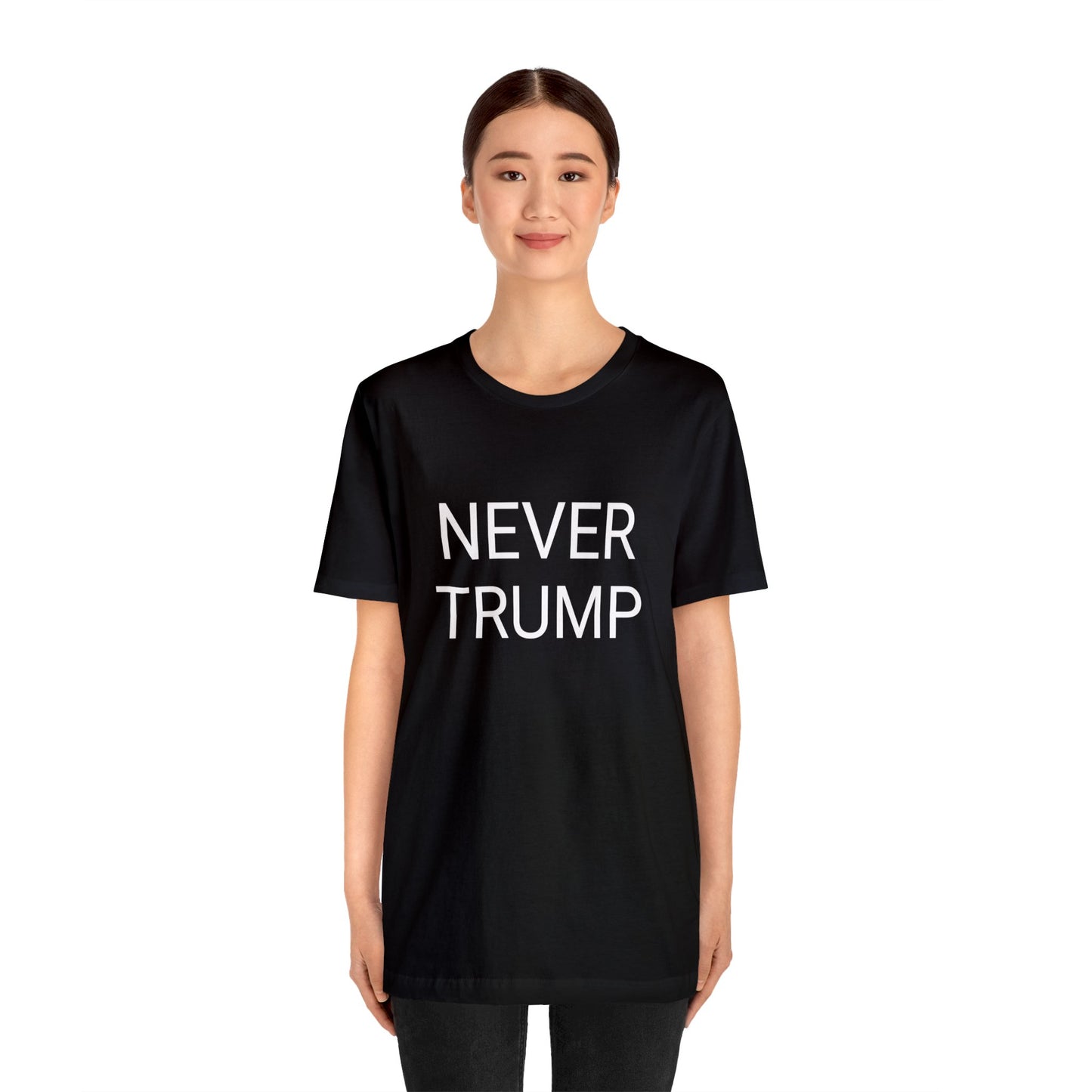Never Trump Unisex Short Sleeve Tee BLACK