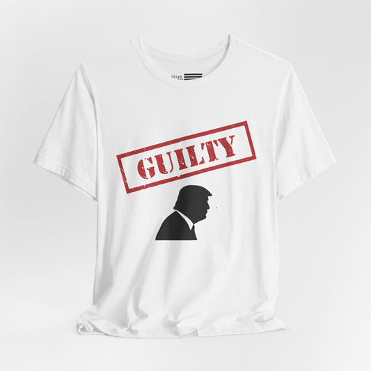 GUILTY Trump Silhouette Short Sleeve Tee w/ Logo