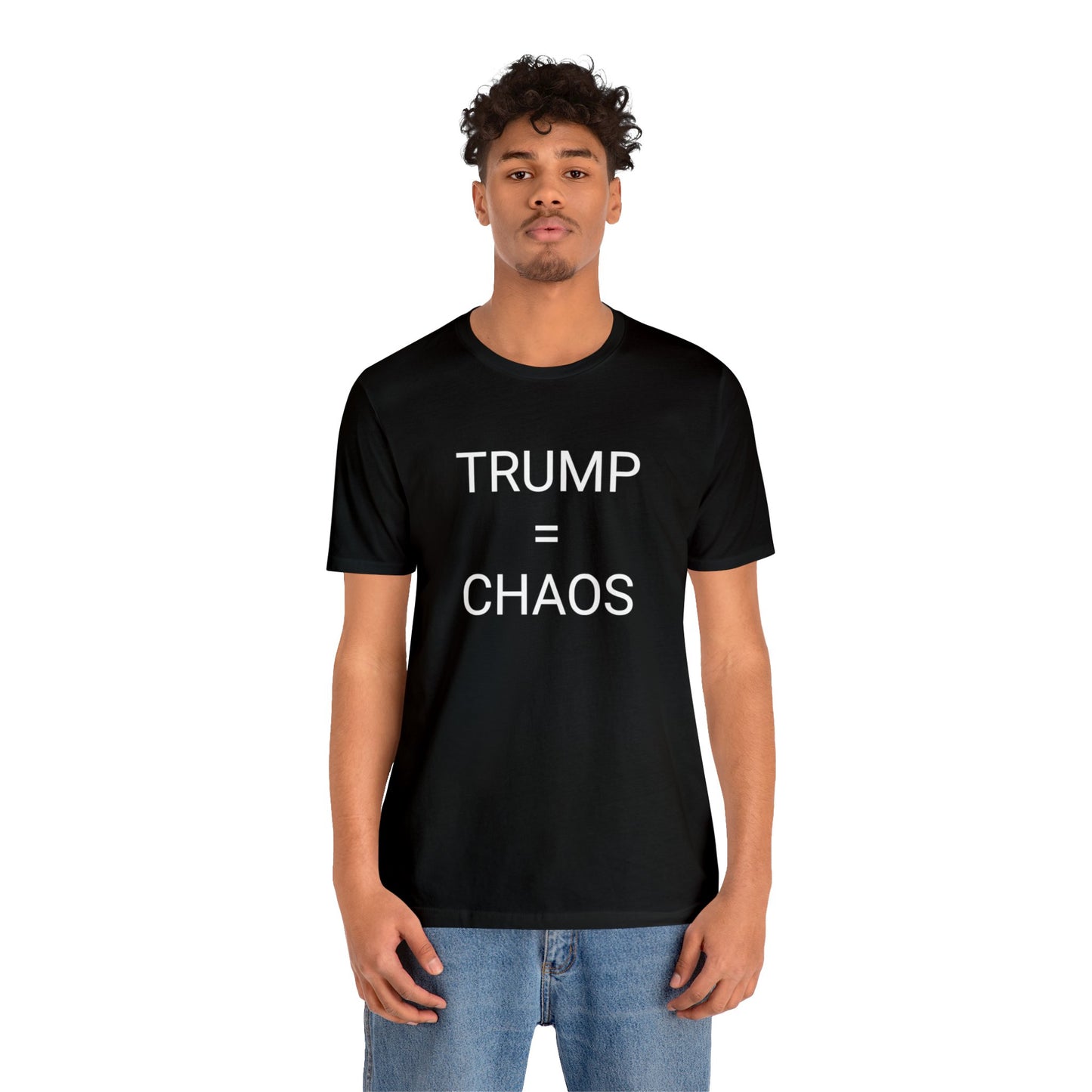 Trump = Chaos Short Sleeve Tee w/ Logo