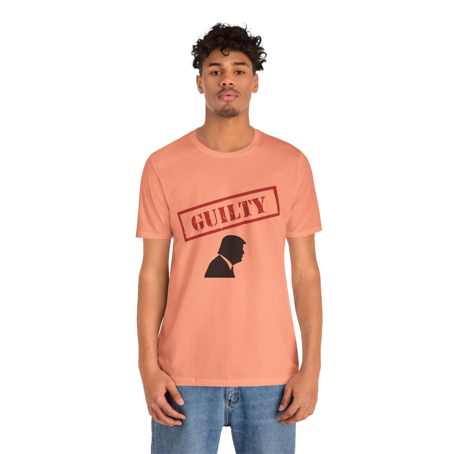 GUILTY Trump Silhouette Short Sleeve Tee w/ Logo